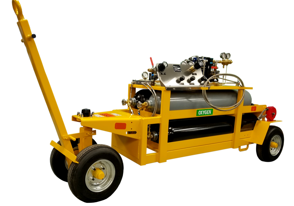 OXYGEN SERVICING CART